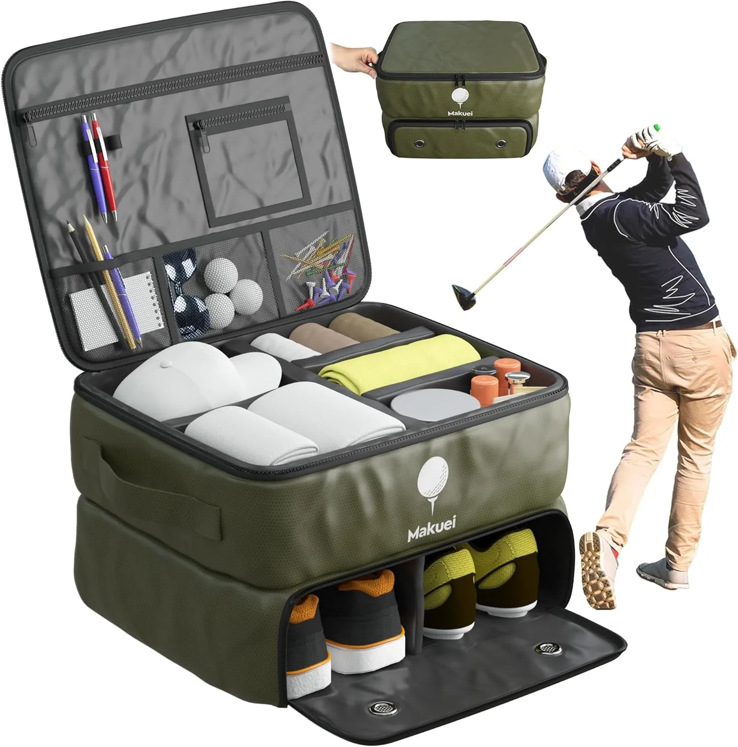 Makuei Golf Trunk Organizer