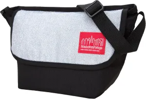 Manhattan Portage Midnight Mini NY Messenger Bag With Zip Pocket And Spacious Compartment Water Resistant Cordura 1000D (Grey)