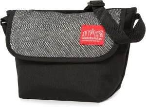 Manhattan Portage Midnight Mini NY Messenger Bag With Zip Pocket And Spacious Compartment Water Resistant Cordura 1000D (Gunmetal)