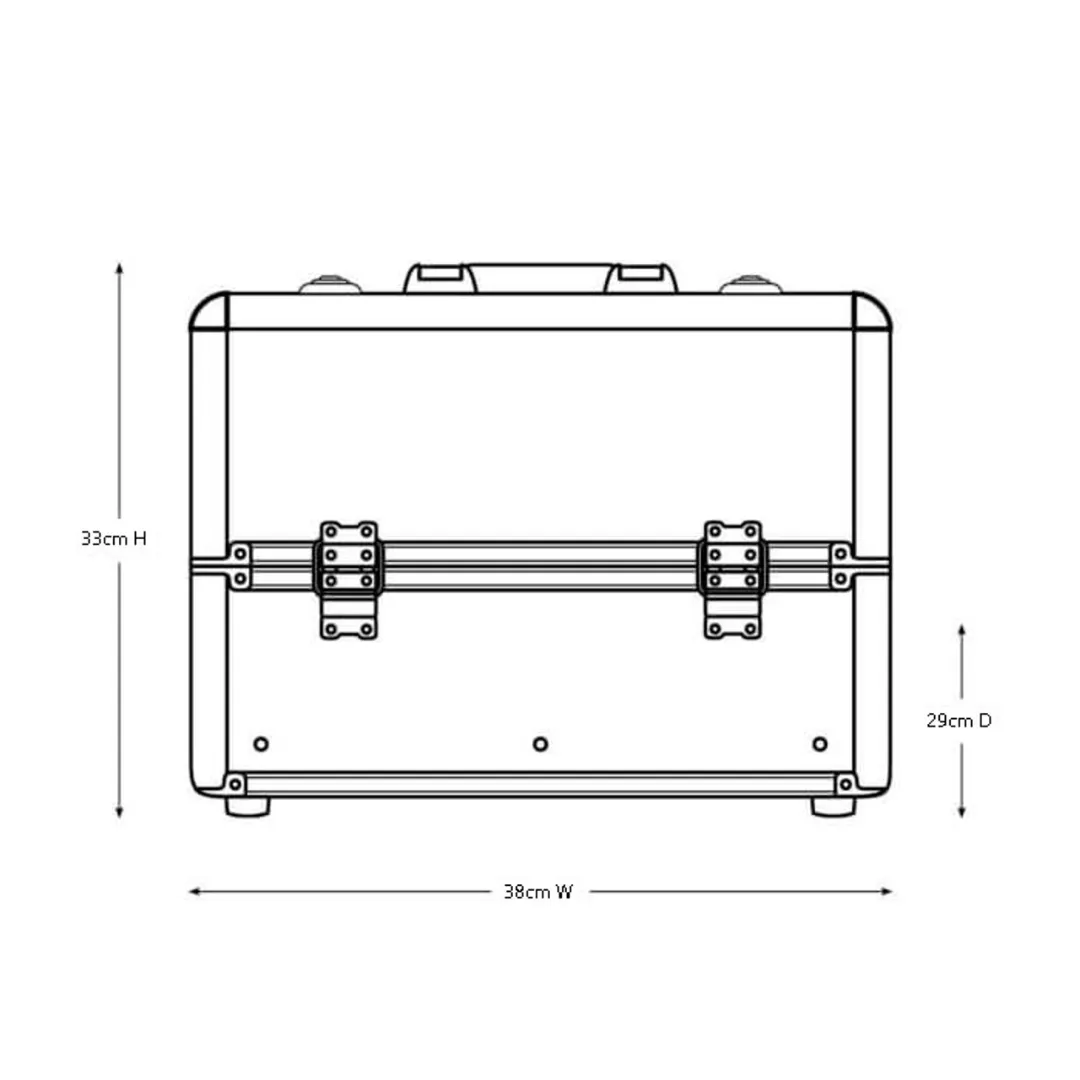 Medusa Lockable Makeup Train Case