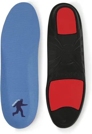 Memory Foam Comfort Insoles XXL (Men's Size 15-18) (Men's Size 15) Black/Red
