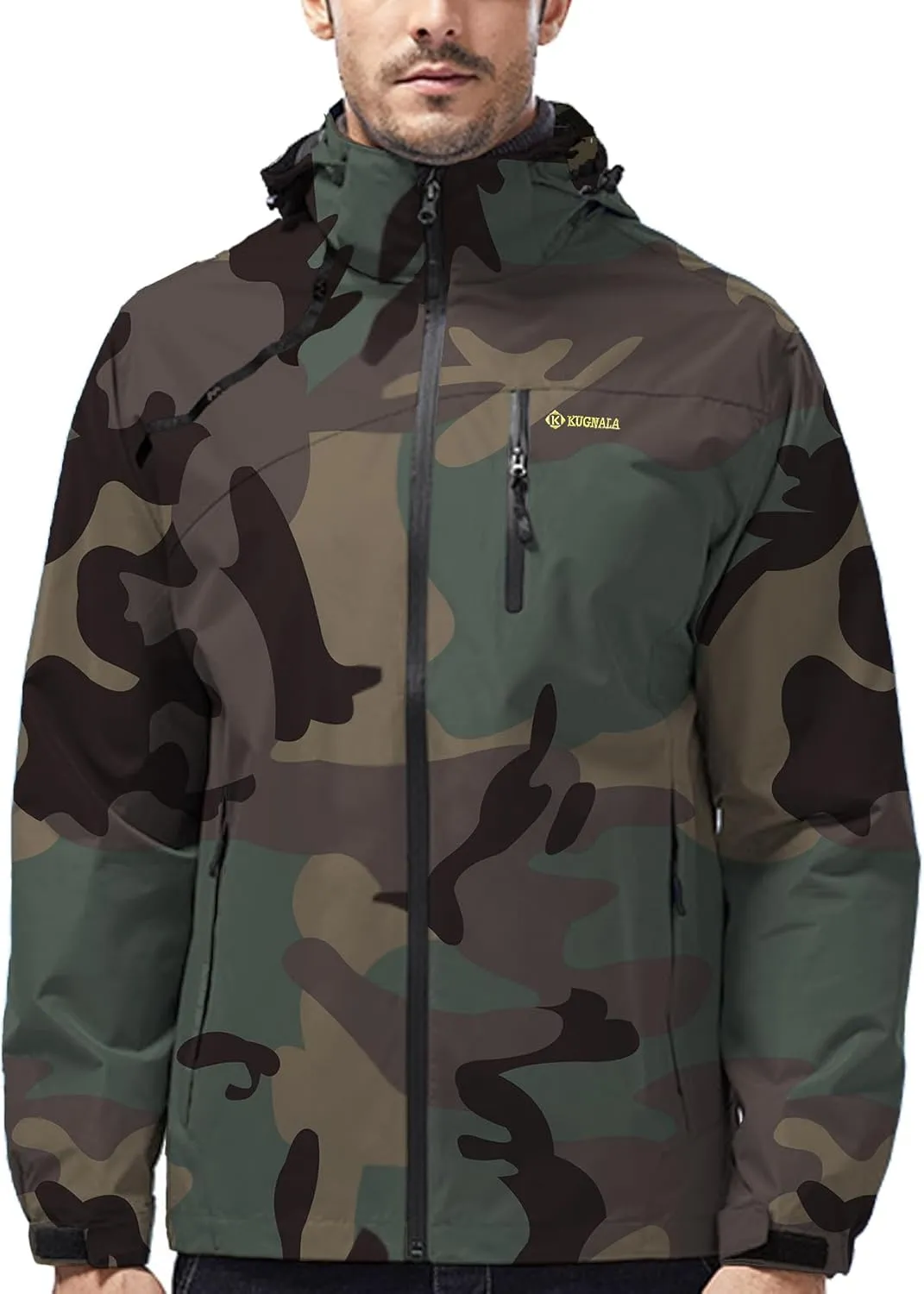 Mens Lightweight Waterproof Rain Jacket Windproof Raincoat Hooded jackets for Men Hiking Cycling Travel M-7XL