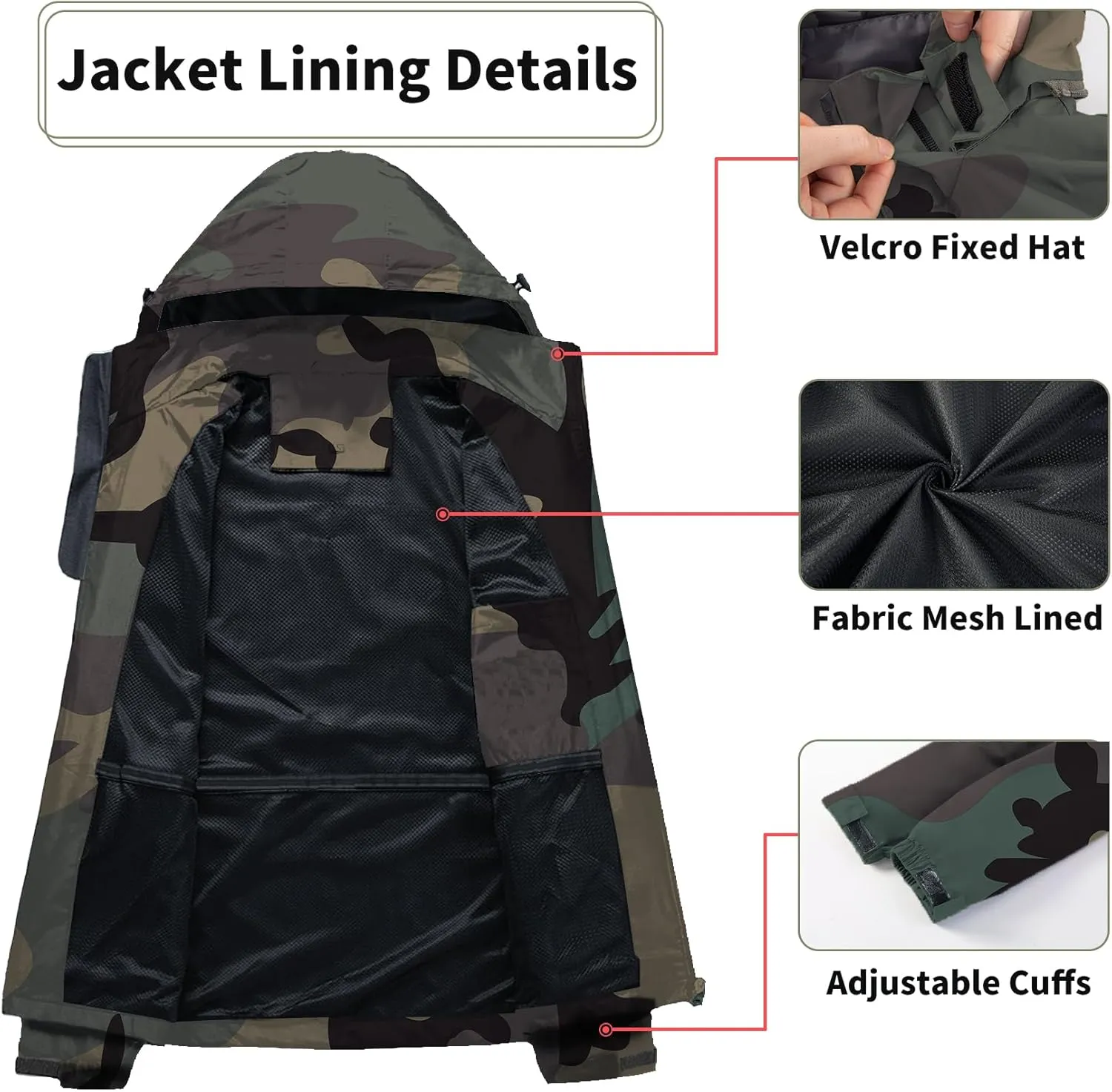 Mens Lightweight Waterproof Rain Jacket Windproof Raincoat Hooded jackets for Men Hiking Cycling Travel M-7XL