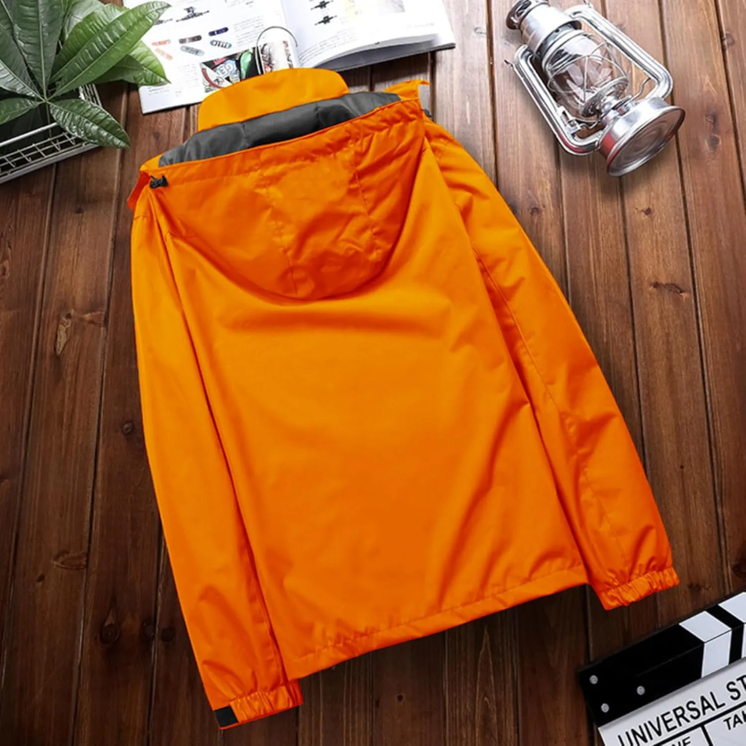 Mens Lightweight Waterproof Rain Jacket Windproof Raincoat Hooded jackets for Men Hiking Cycling Travel M-7XL