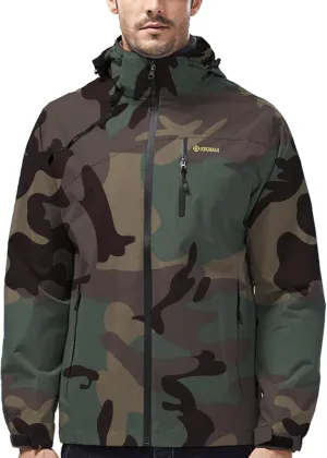 Mens Lightweight Waterproof Rain Jacket Windproof Raincoat Hooded jackets for Men Hiking Cycling Travel M-7XL