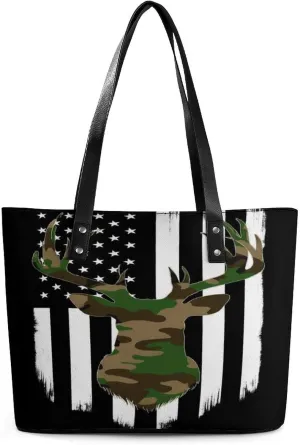 Men's Portable Tote Bag Trendy Modern Leather Handbag For Work Weekend