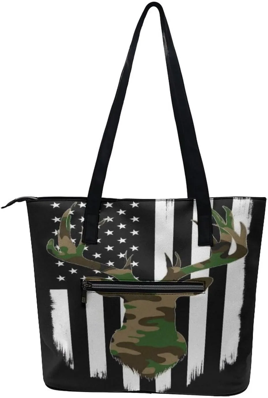 Men's Portable Tote Bag Trendy Modern Leather Handbag For Work Weekend