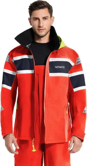 Men's Sailing Jacket - Ocean PRO 3-Layer Shell, Waterproof, Breathable, Durable Coat