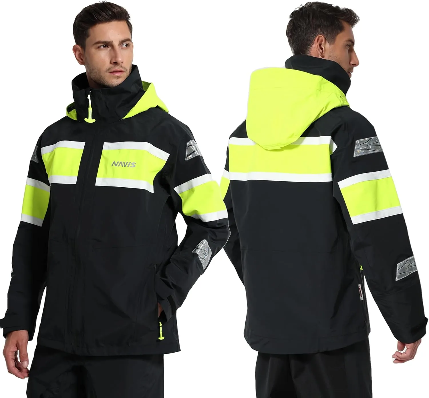 Men's Sailing Jacket - Ocean PRO 3-Layer Shell, Waterproof, Breathable, Durable Coat