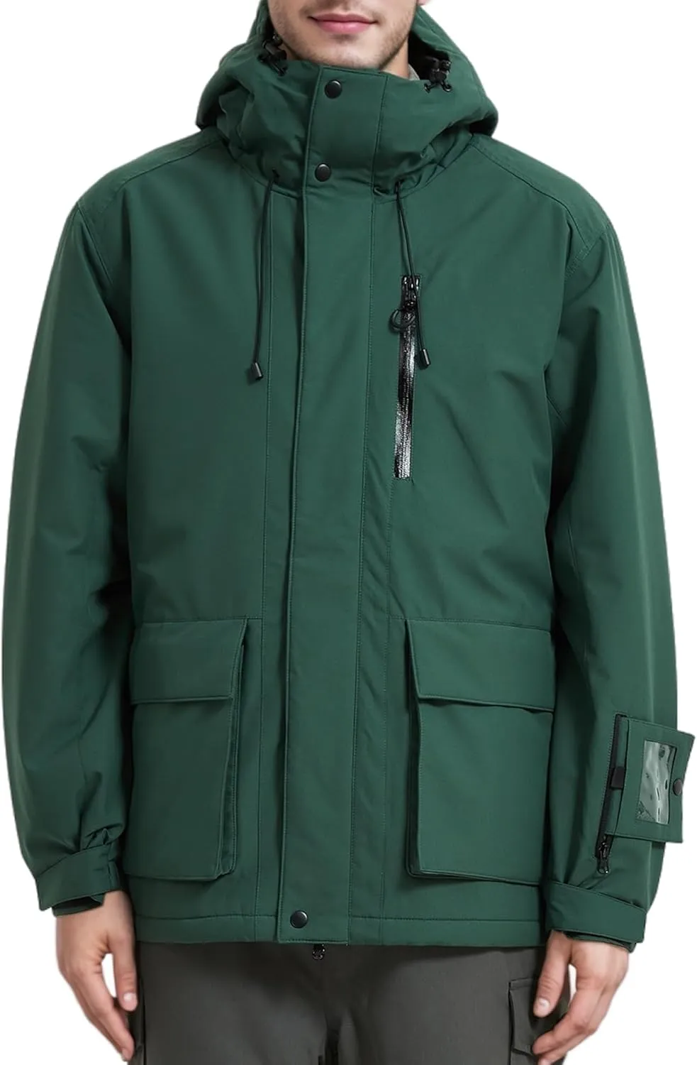 Men's Ski Jacket Waterproof Insulated Winter Snow Coat for Outdoor Snowboarding Raincoat