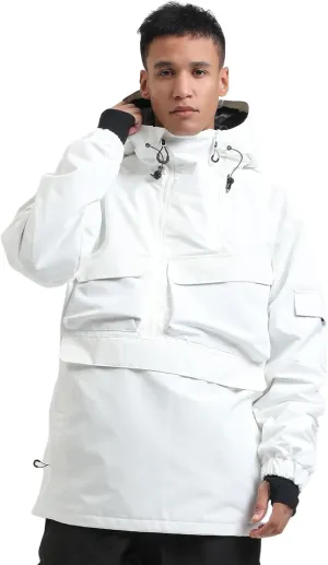 Mens Snowboard Jacket Ski Pullover Coat Warm Waterproof Windproof Men Snowboarding Jacket Winter Sports