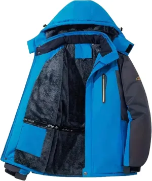 Men's Winter Coats Water Resistant Ski Snowboarding Jacket Warm Mountain Windbreaker Hooded Raincoats for Outdoor