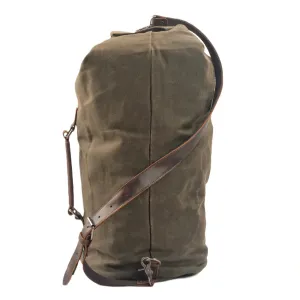 Military-Style Vintage Canvas Duffle Bag Handcrafted