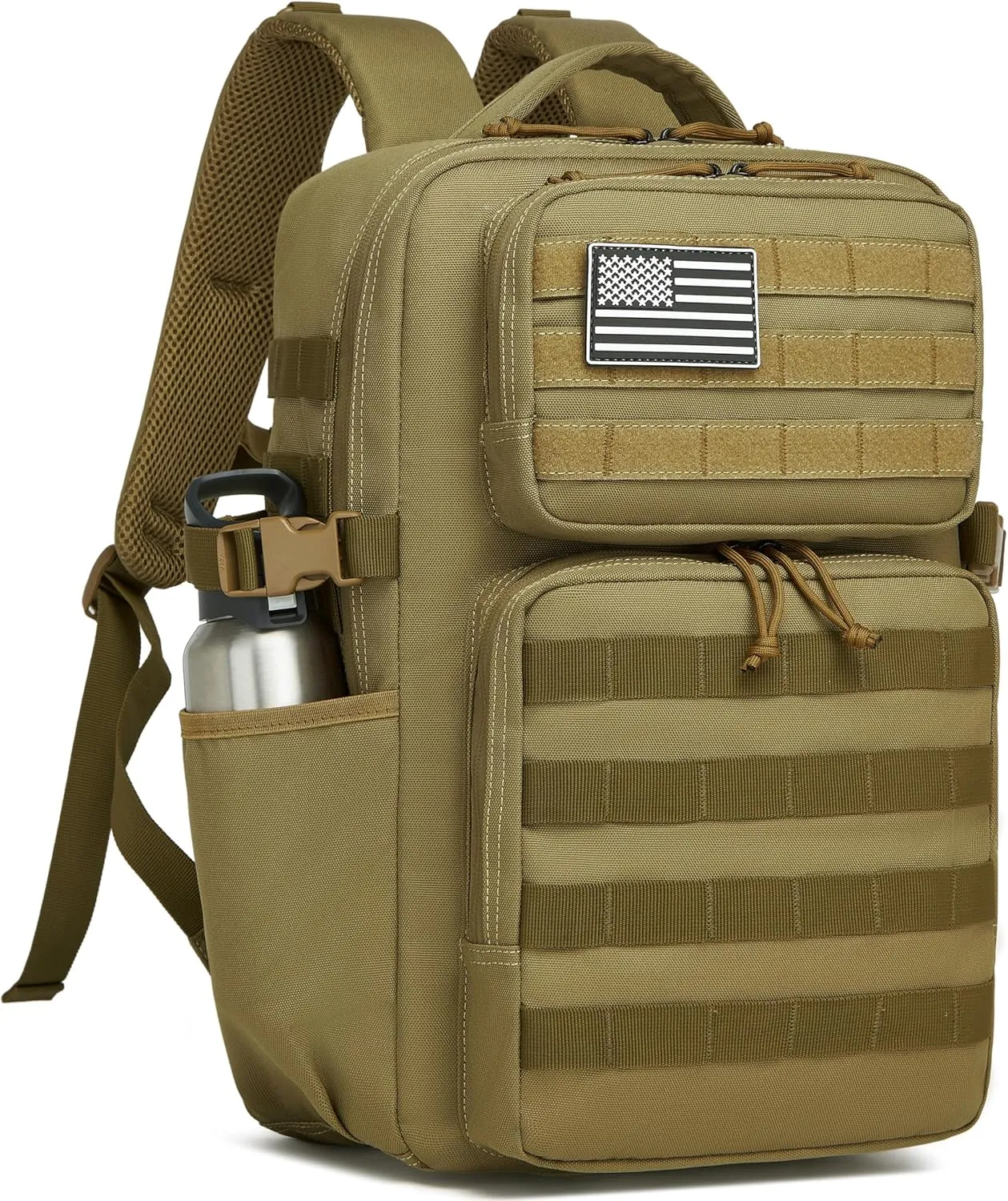 Military Tactical Backpack for Men Waterproof Daypack 3 Day Assault Pack Molle Bag with Water Bottle Holder