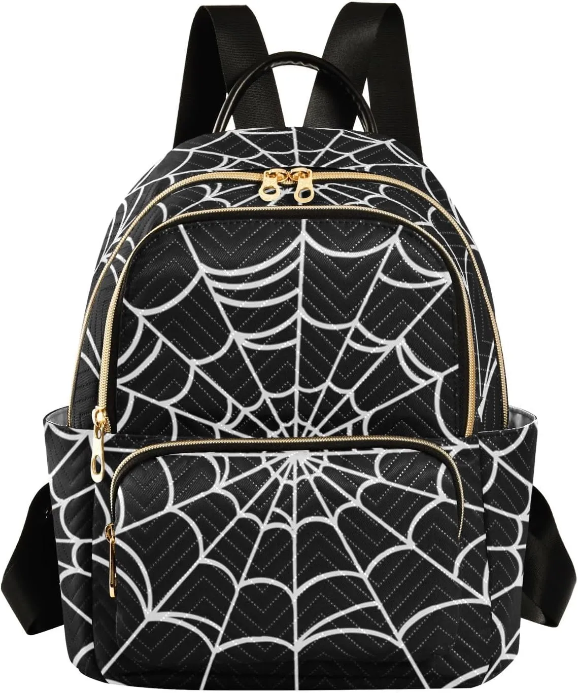 Mini Backpack Purse for Girls Halloween Spider Casual Travel Daypacks Shoulder Bag for Ladies Women