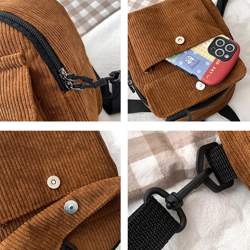 Mini Corduroy Backpack
