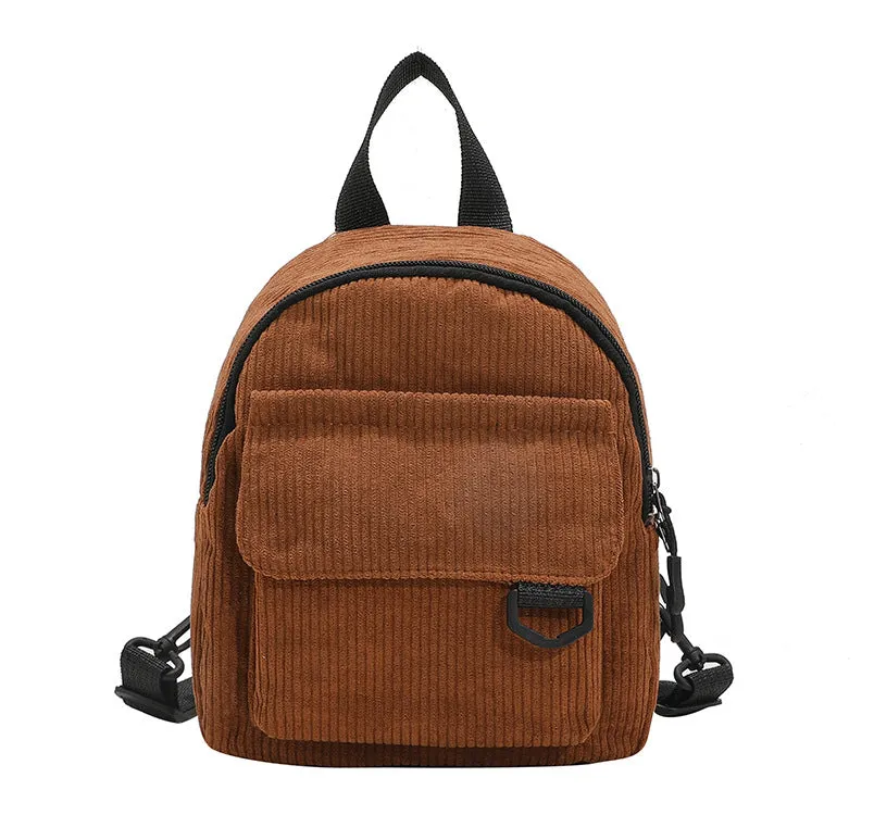 Mini Corduroy Backpack