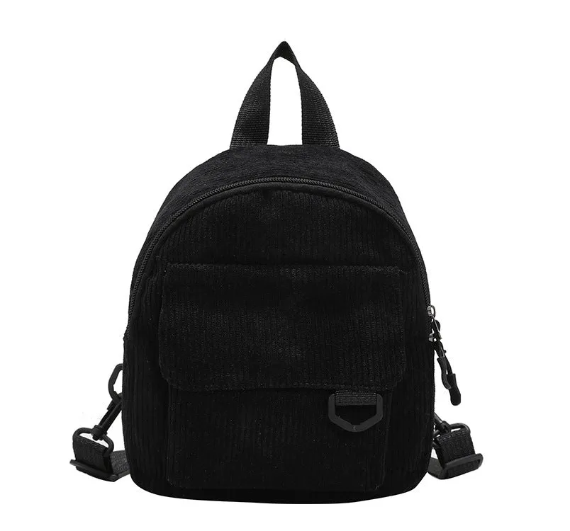 Mini Corduroy Backpack