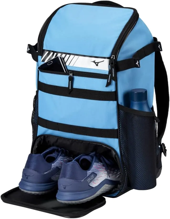 Mizuno Organizer 23 Backpack, Columbia Blue, One Size