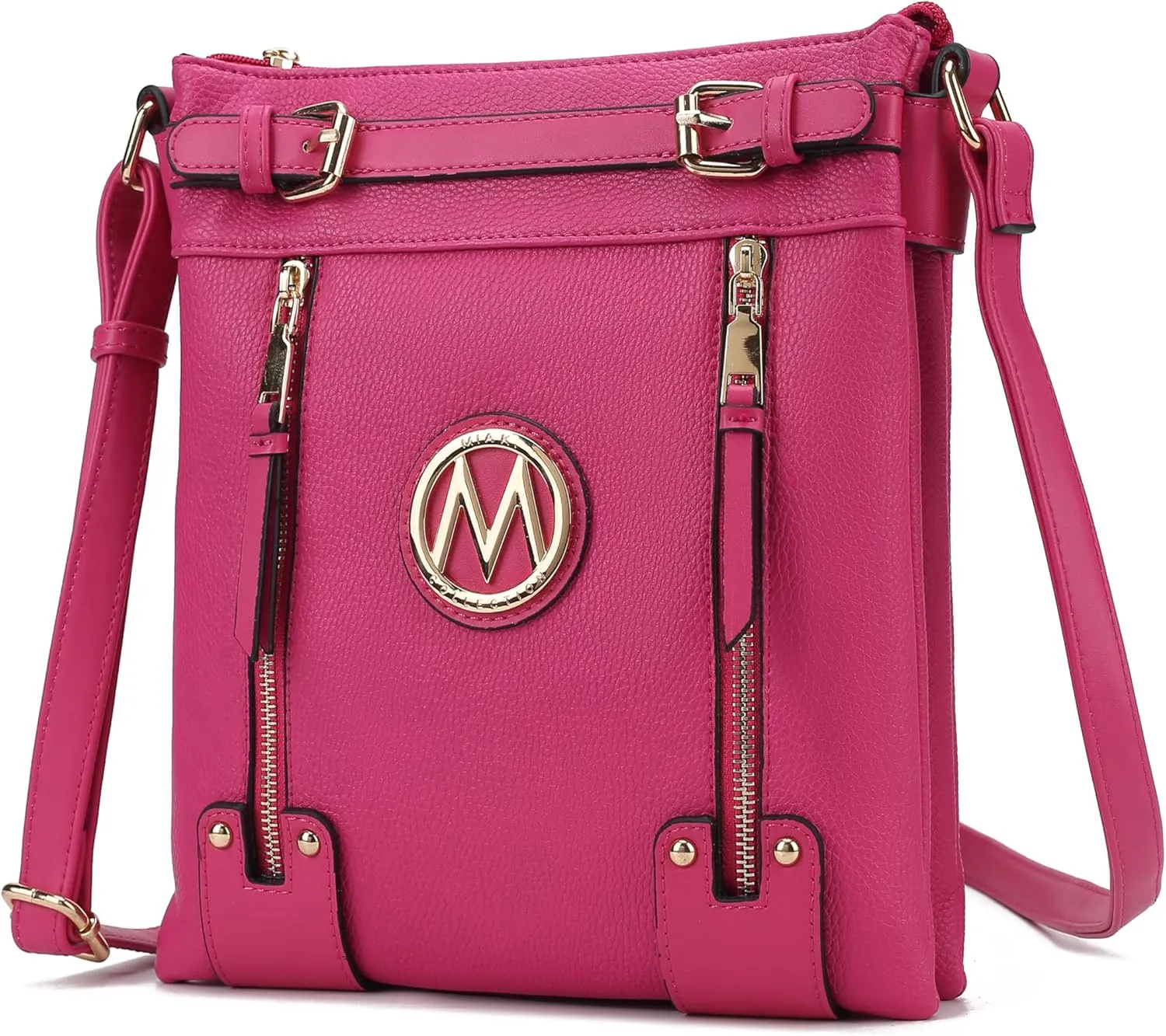 MKF Crossbody bag for women Vegan leather Crossover Designer messenger Purse