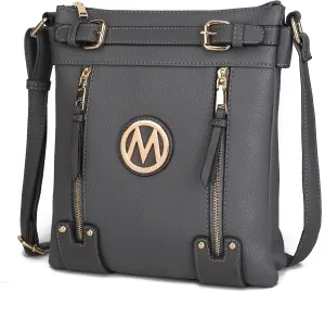 MKF Crossbody bag for women Vegan leather Crossover Designer messenger Purse