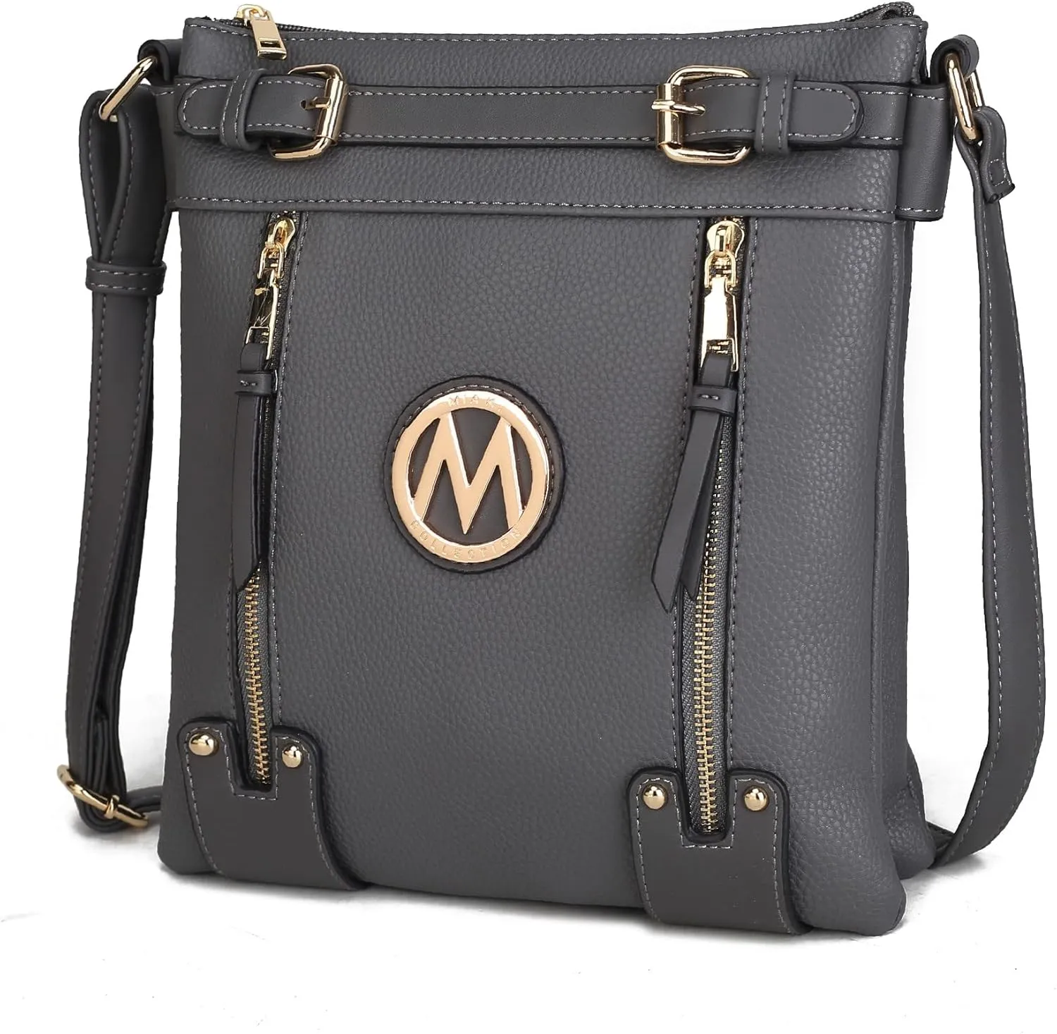 MKF Crossbody bag for women Vegan leather Crossover Designer messenger Purse