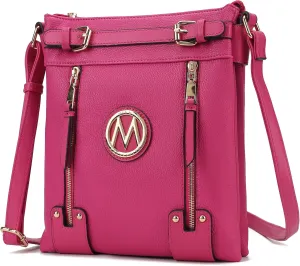 MKF Crossbody bag for women Vegan leather Crossover Designer messenger Purse