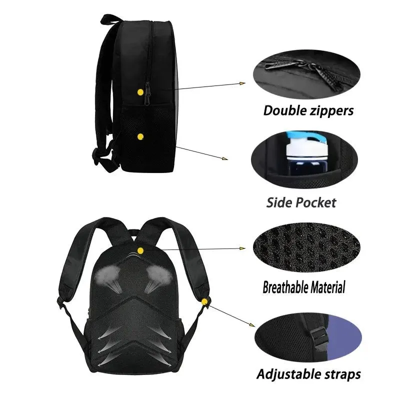 Mochila 3pcs Set Zoonomaly School Backpack with Lunch Bag Pencil Case ,Cartoon School Bags Light Weight School Bags set for Gift