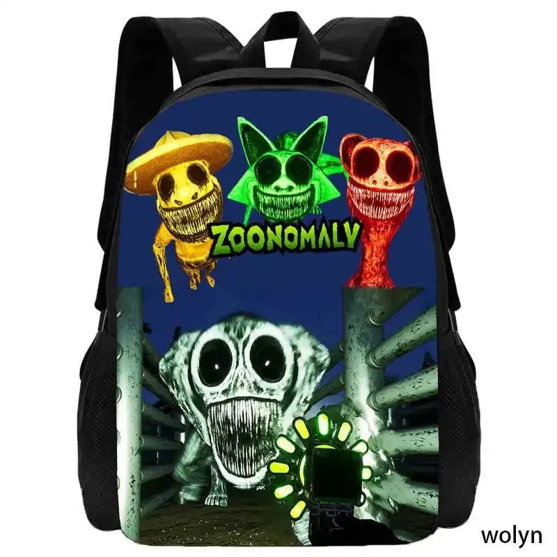 Mochila 3pcs Set Zoonomaly School Backpack with Lunch Bag Pencil Case ,Cartoon School Bags Light Weight School Bags set for Gift