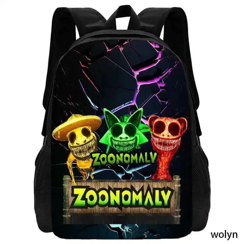 Mochila 3pcs Set Zoonomaly School Backpack with Lunch Bag Pencil Case ,Cartoon School Bags Light Weight School Bags set for Gift