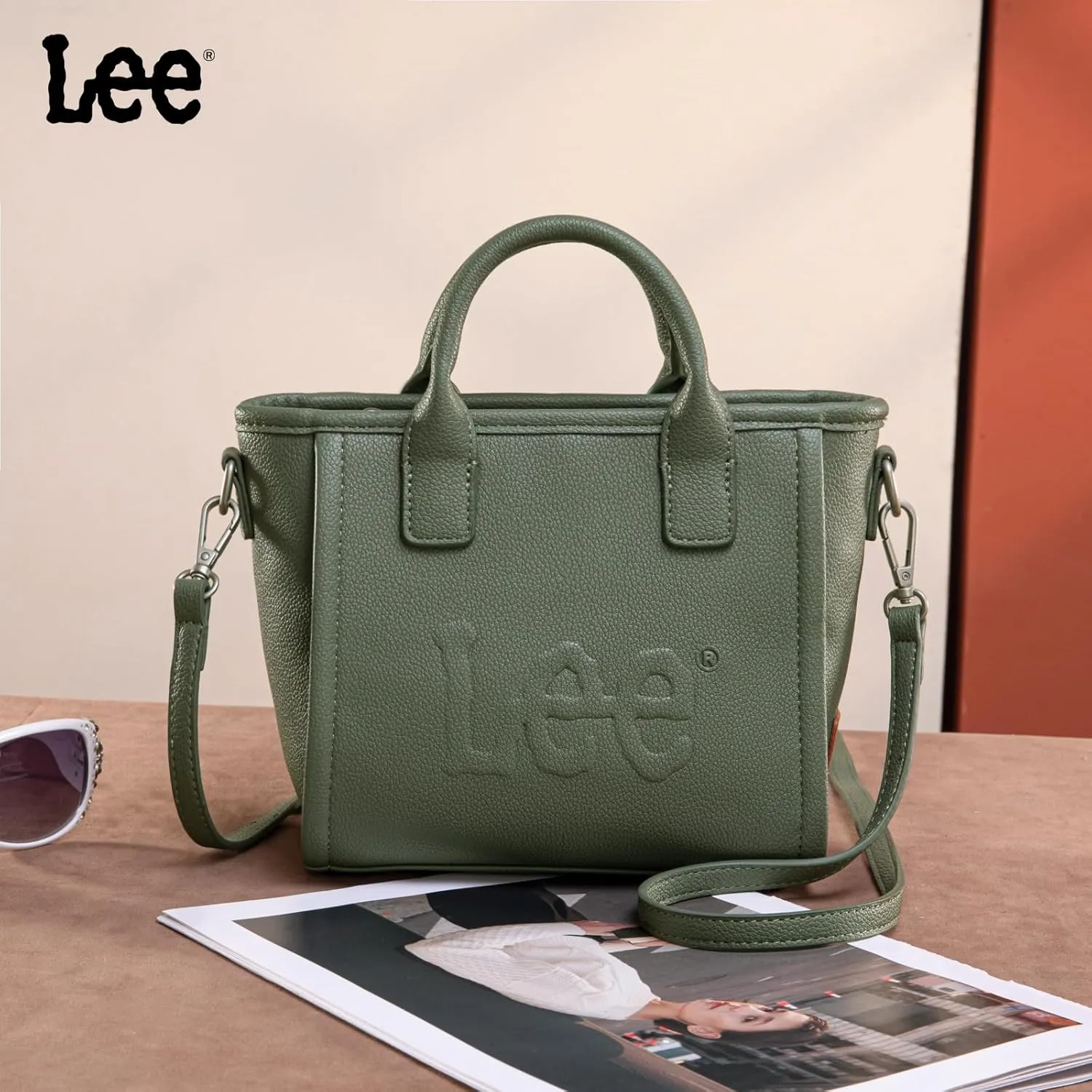 Montana West x Lee Small Tote Bag for Women Crossbody Purse & Handbags with Adjustable Strap