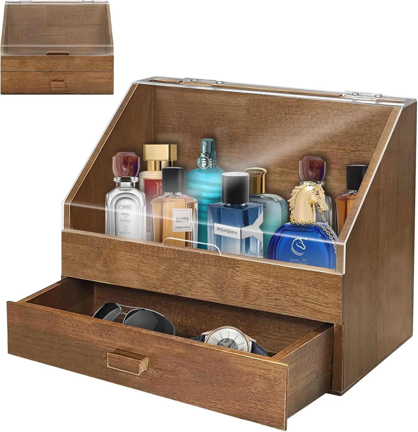 Montex Cologne Organizer, Cologne Shelf, Perfume Organizer for Men, Cologne Stand Organizer for Men, Large Capacity Cologne Display