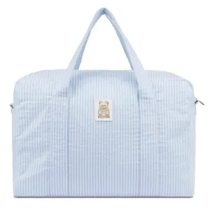 Moschino Baby - Striped Diaper Bag With Bear Patch Changing Mat Light Blue
