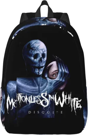 Motionless Rock In White Casual Backpack Large Lightweight Travel Bag Classic Laptop Daypack Men Women Backpack Small