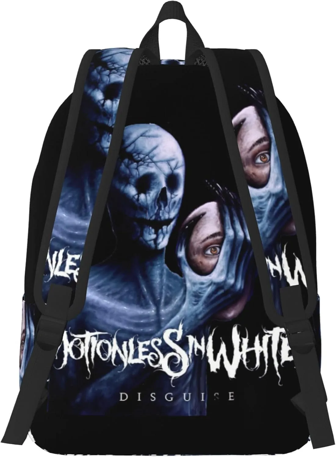 Motionless Rock In White Casual Backpack Large Lightweight Travel Bag Classic Laptop Daypack Men Women Backpack Small