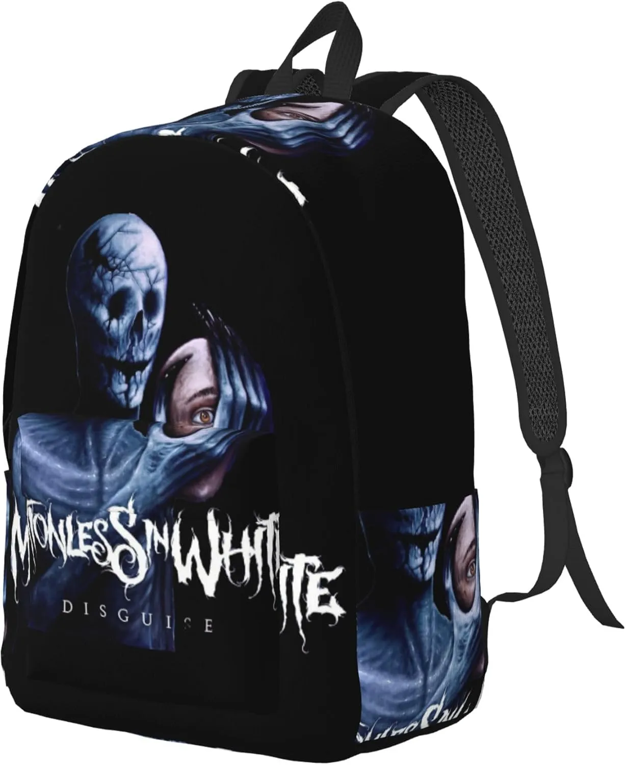 Motionless Rock In White Casual Backpack Large Lightweight Travel Bag Classic Laptop Daypack Men Women Backpack Small