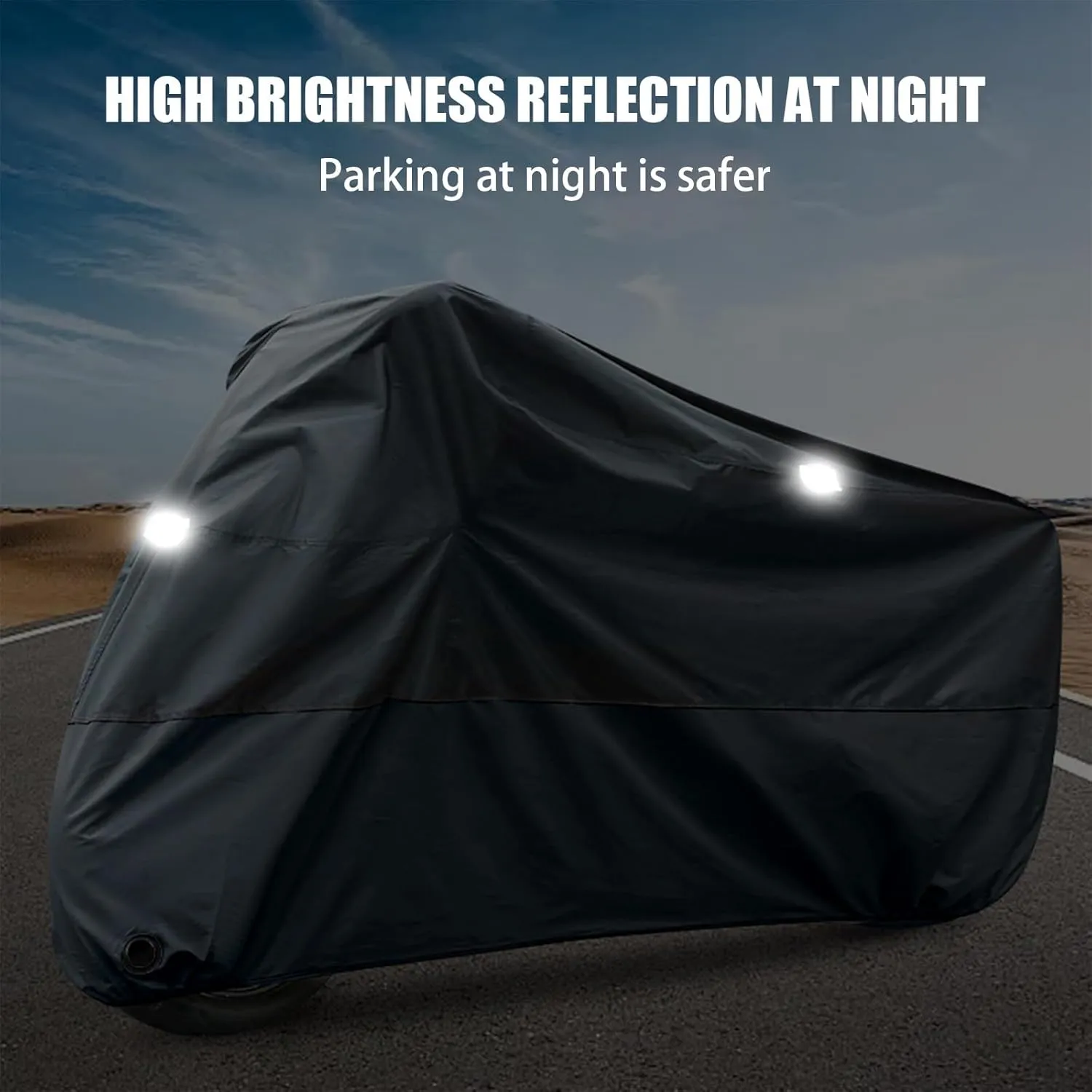 Motorcycle Cover for Honda Ape 50 Indoor Outdoor Motorcycle Protective Cover Duty Sun Rain Cover Exterior Accessories,Black Silver-M (200 * 90 * 100cm)