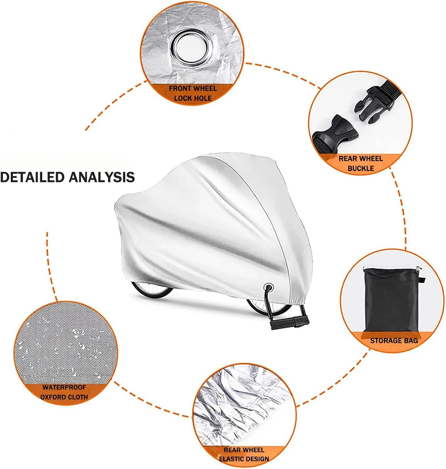 Motorcycle Cover for Laverda 1000 Jota/120 Scooter Cycle Moped Cover Anti-UV Moped Cover with Lock Holes Windproof Buckle and Elastic Hem,B1-170x60x85