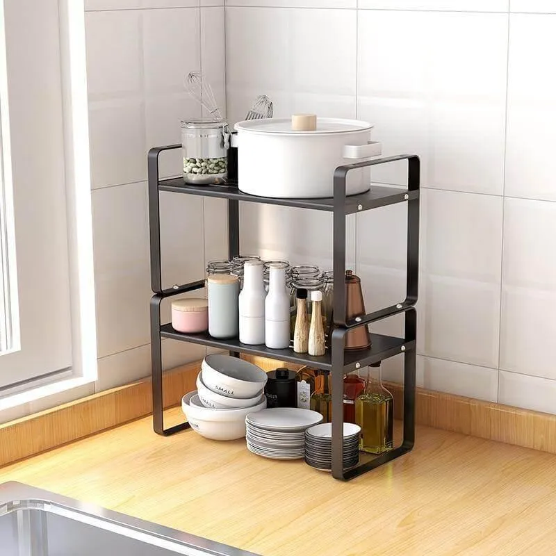 Multi-Layer Dish Organizer - Kitchen Countertop Storage Solution