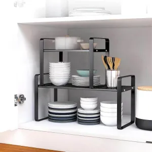 Multi-Layer Dish Organizer - Kitchen Countertop Storage Solution