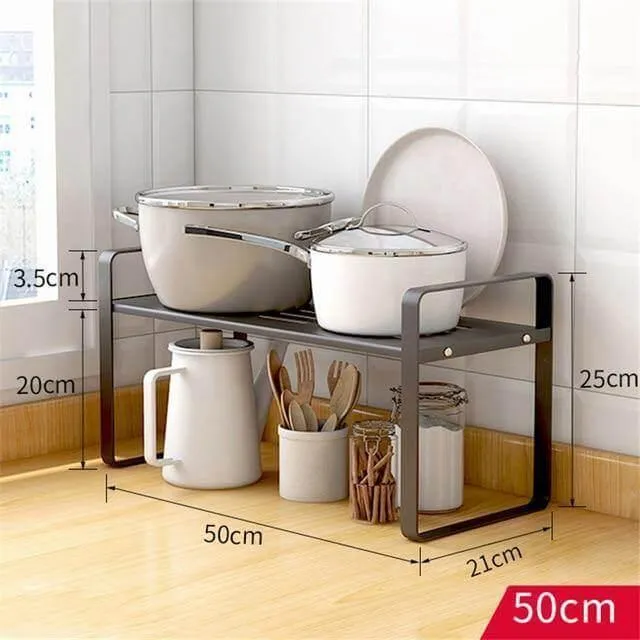 Multi-Layer Dish Organizer - Kitchen Countertop Storage Solution