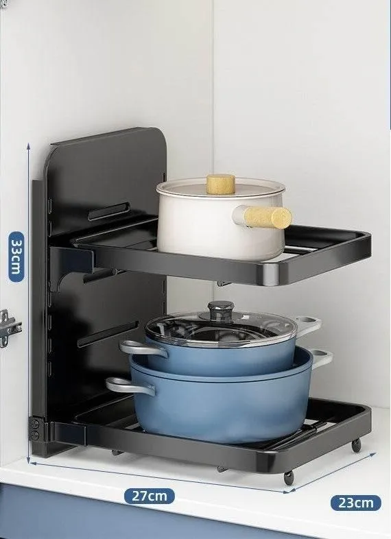 Multi-Layer Kitchen Organizer - Smart Storage Rack