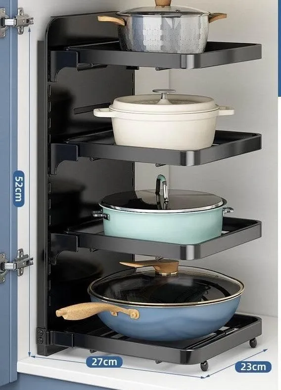 Multi-Layer Kitchen Organizer - Smart Storage Rack