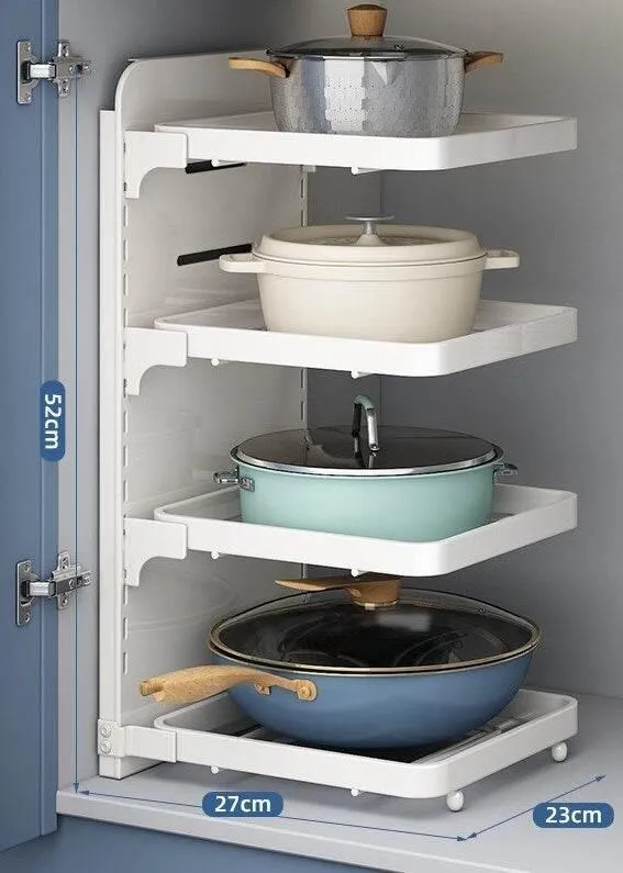 Multi-Layer Kitchen Organizer - Smart Storage Rack