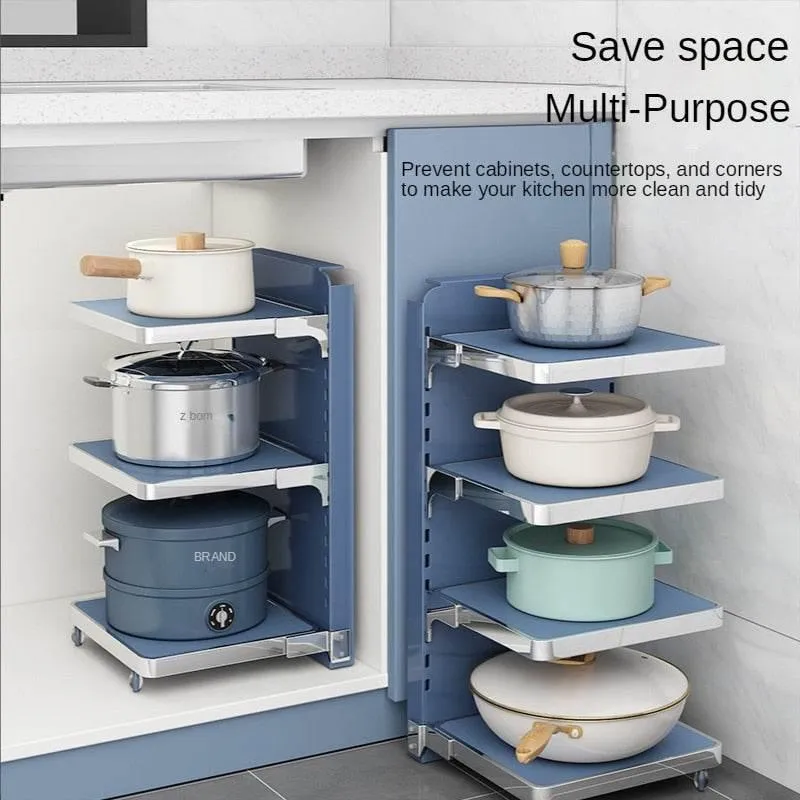 Multi-Layer Kitchen Organizer - Smart Storage Rack