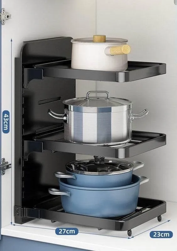 Multi-Layer Kitchen Organizer - Smart Storage Rack
