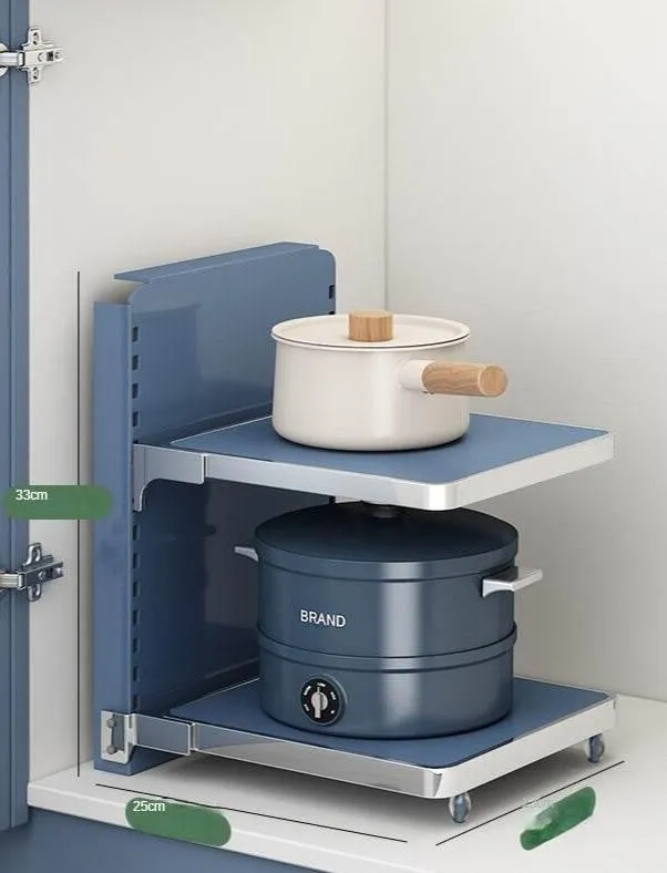 Multi-Layer Kitchen Organizer - Smart Storage Rack