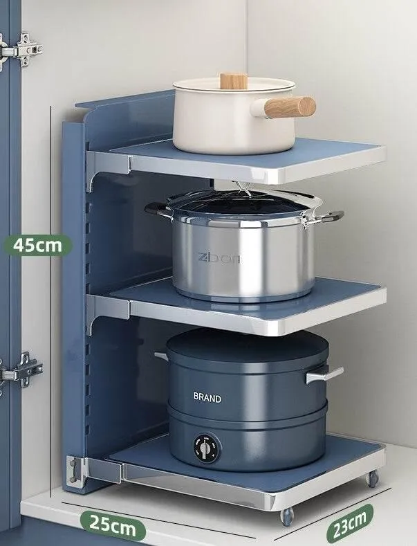 Multi-Layer Kitchen Organizer - Smart Storage Rack