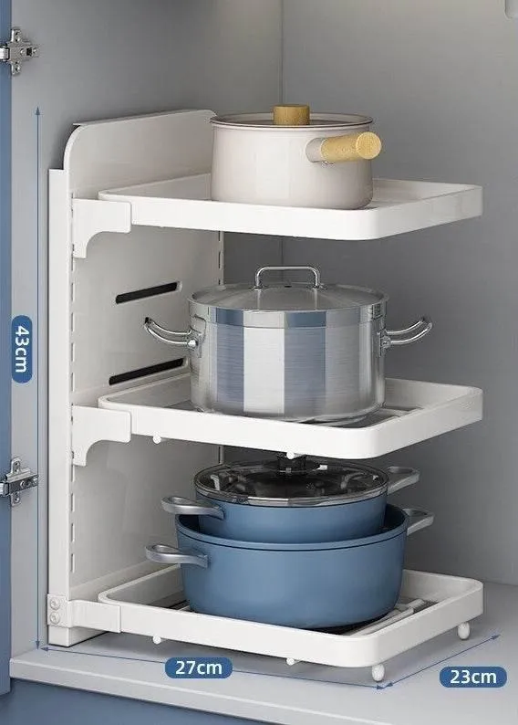 Multi-Layer Kitchen Organizer - Smart Storage Rack