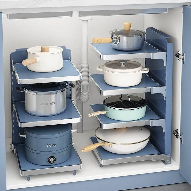 Multi-Layer Kitchen Organizer - Smart Storage Rack